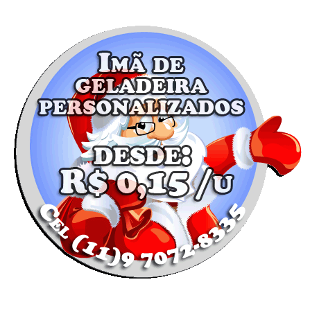 Imã de geladeira 3x3 unitario